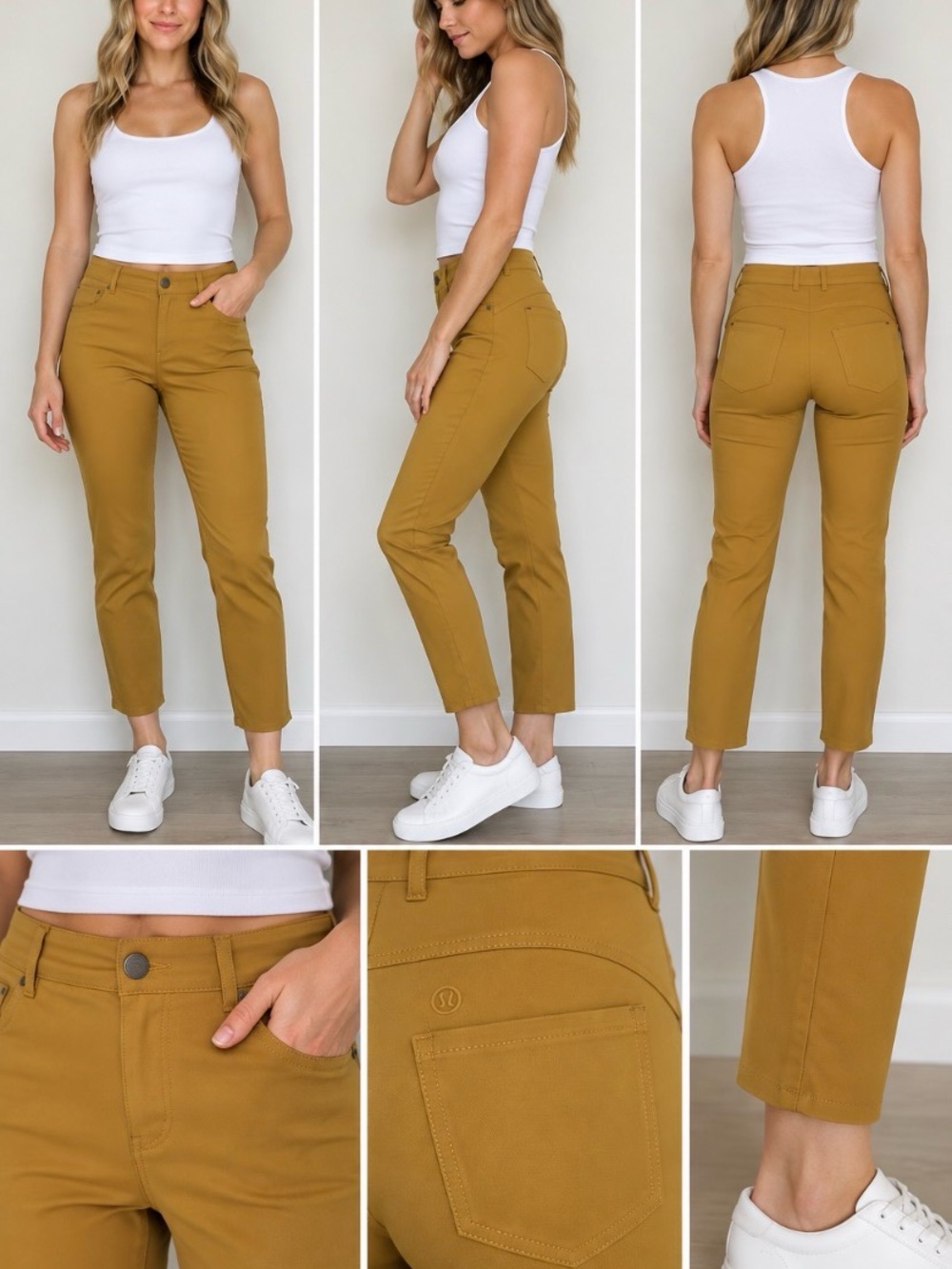 Lululemon City Sleek 5 Pocket 7/8 Pants Spiced Bronze Size 6